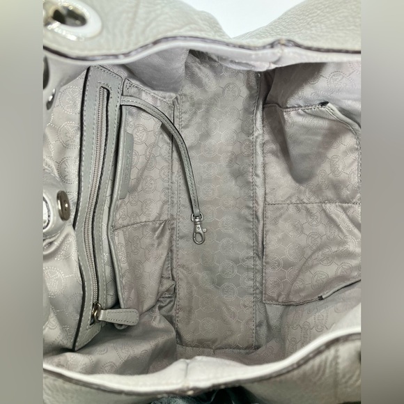 MICHAEL KORS Gray Camden Drawstring Hobo Shoulder Bag - Picture 13 of 16